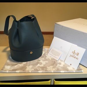 Dagne Dover Ava Bucket Bag in Slate